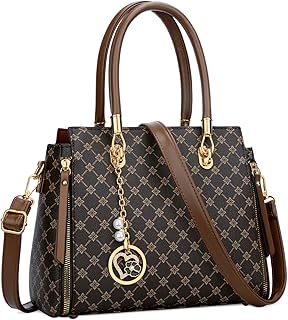 KKXIU Stylish Women Satchel Purses and Handbags Vegan Leather Top Handle Shoulder Crossbody Bag