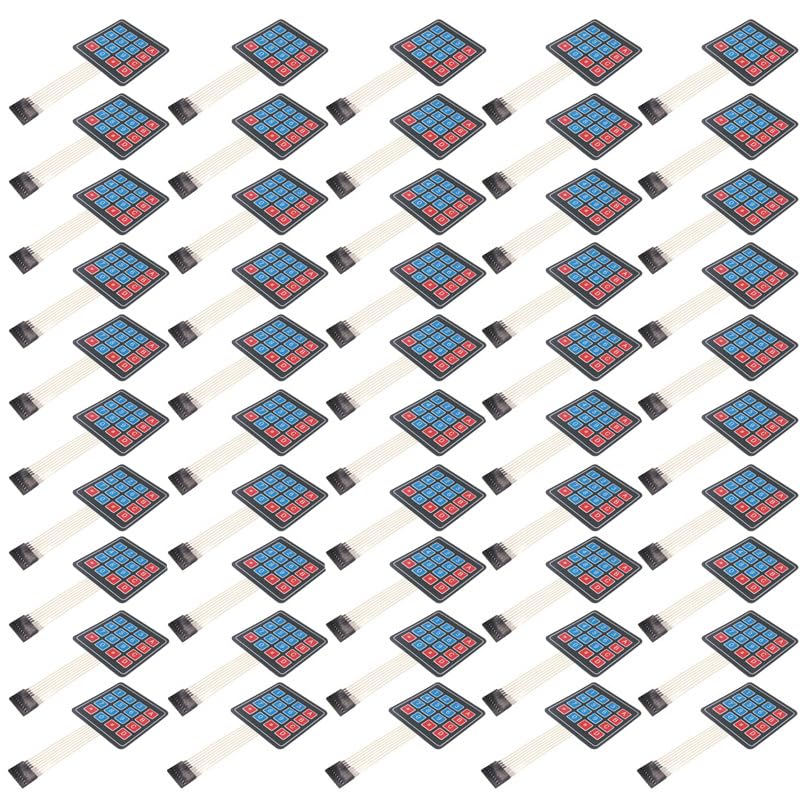 50PCS 4 x 4 Matrix Array 16 Key Membrane Switch Keypad Keyboard