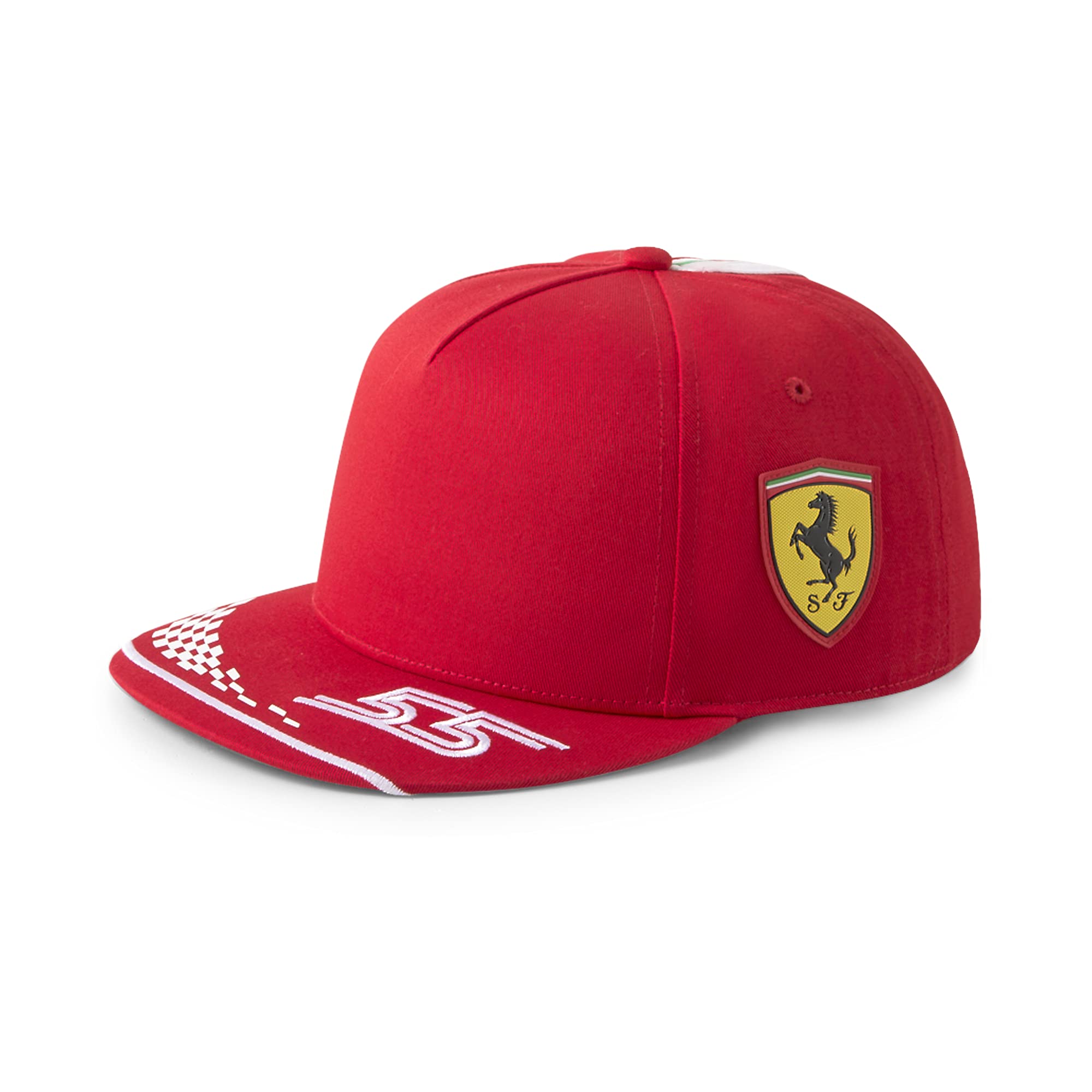 PUMA Scuderia Ferrari Carlos Sainz 55 Adjustable Snapback Hat Red（新加坡同城商品）