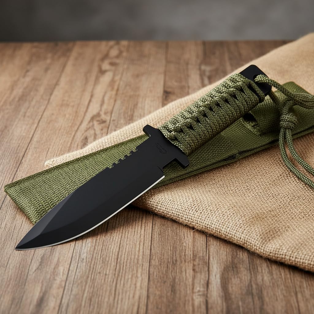 Amazon.com: SZCO Supplies Cuchillo de punta de lanza militar