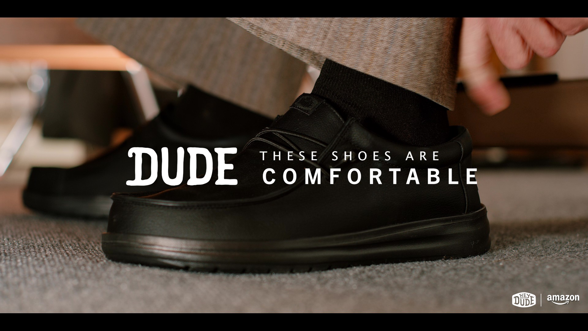 Amazon.com | HEYDUDE Paul Canvas Black Size 7, Men's Shoes, Men's