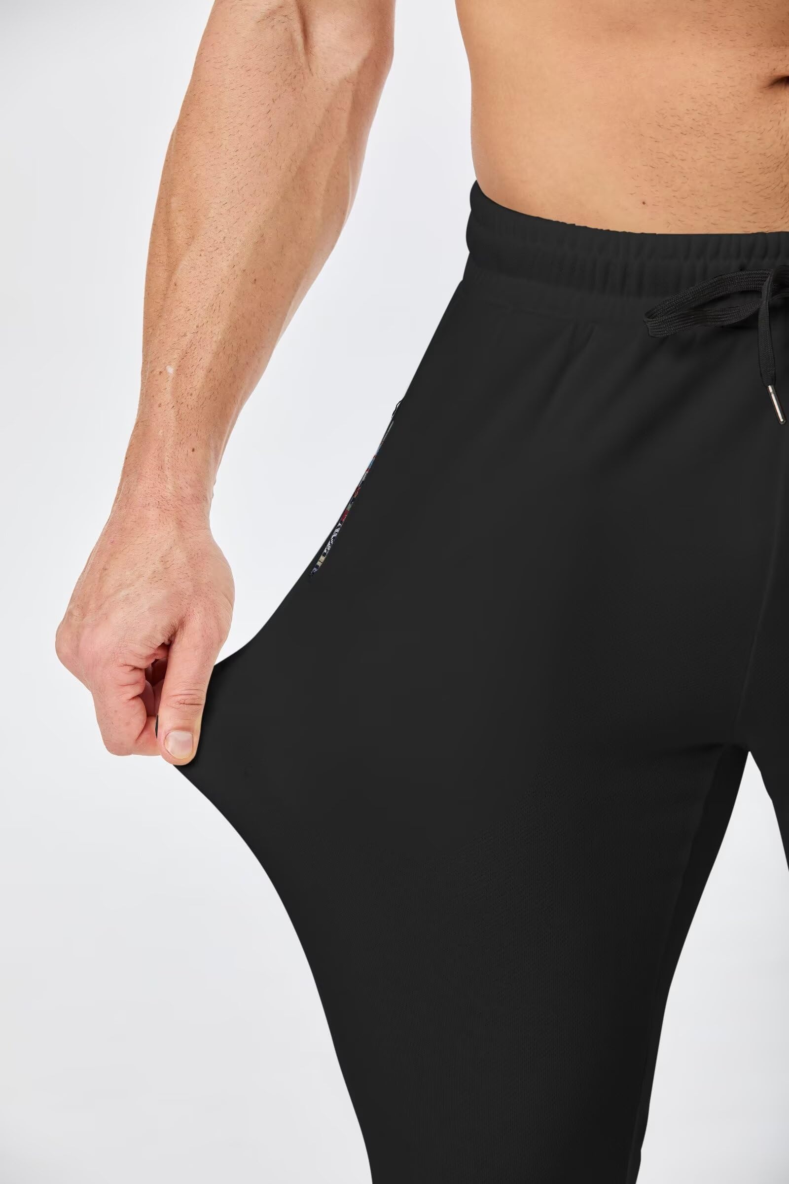 Meilicloth Yogahose Herren Jogginghose Sweatpants Lang Herren Sporthose Freizeithose Klassische Trainingshose Atmungsaktiv Weich mit Taschen