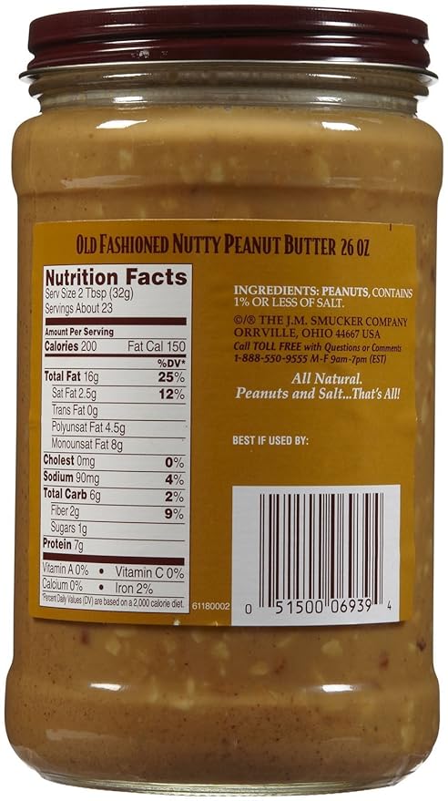 Mantequilla de Maní Natural Crujiente Laura Scudder's - 26 oz - Paquete de 2 miniatura 2