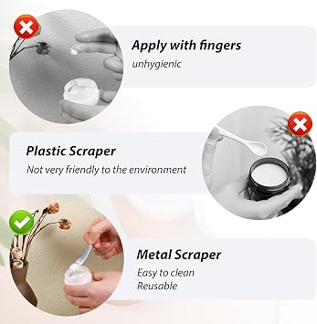 2 PCS Cosmetic Makeup Spatula, Metal Face Mask Applicator Skincare Tools, Mini Spatula for Face, Beauty Spatulas Spoon for Sampling and Mixing Makeup Cosmetic