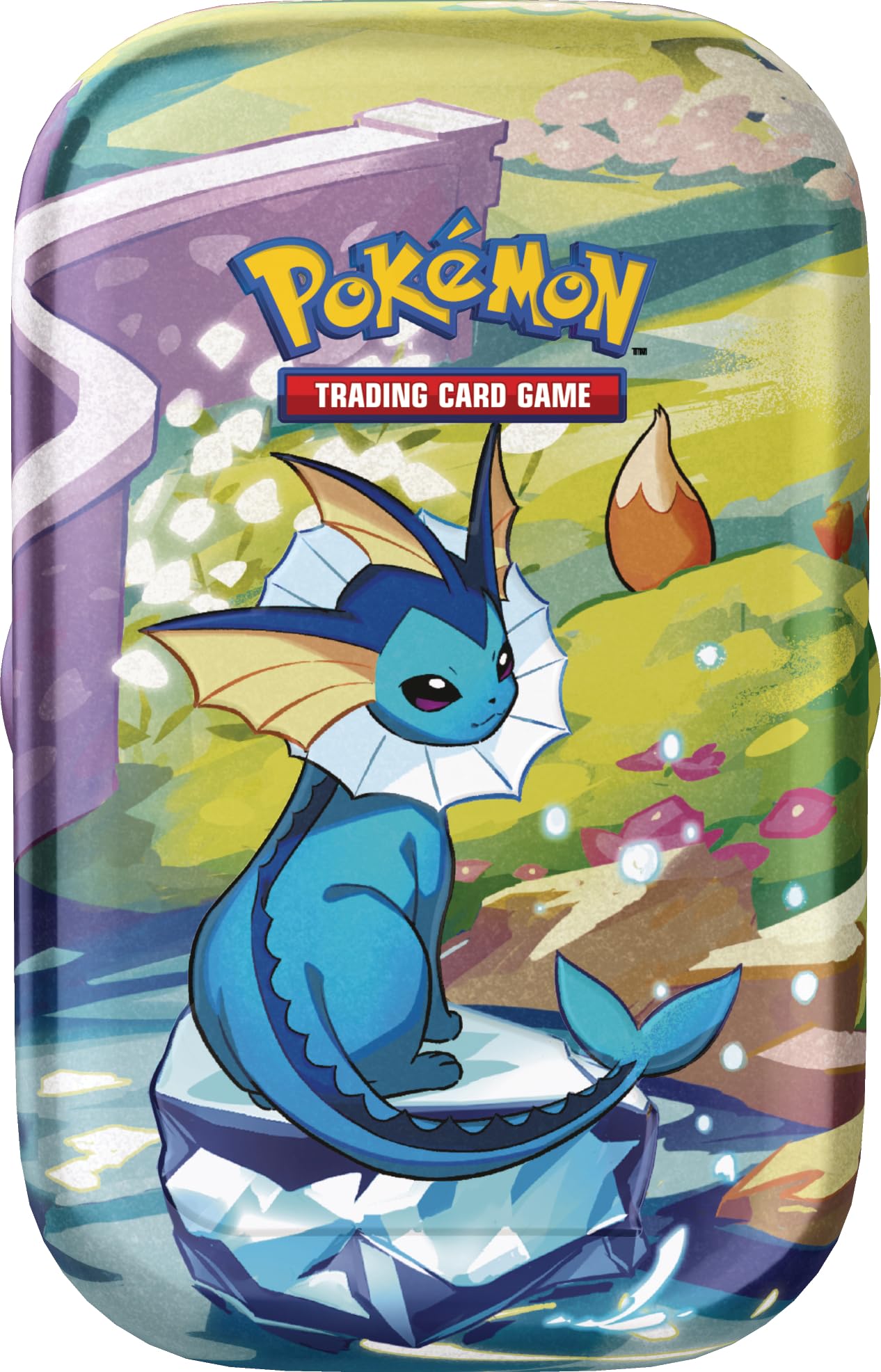 Pokémon - Gra karciana kolekcjonerska: Mini-Tin-Box Karmesin & Purpur – Pryzmatyczne zmiany: Aquana (2 boosterpacks i 1 moneta)