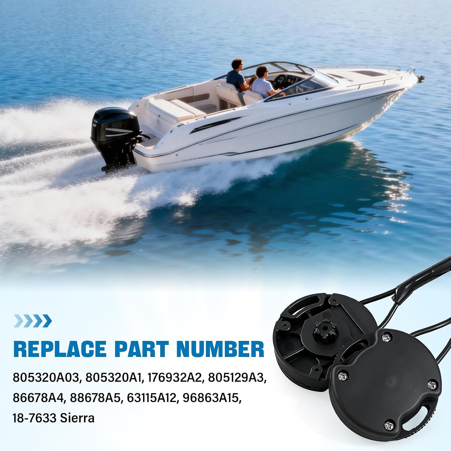 Power Trim Sender Limit Switch Kit Replacement for Mercruiser MC-I, R, MR, Alpha One, Alpha One Gen II and Bravo Sterndrives Replace 805320A03 805129A3 805130A2 Sierra 18-7633