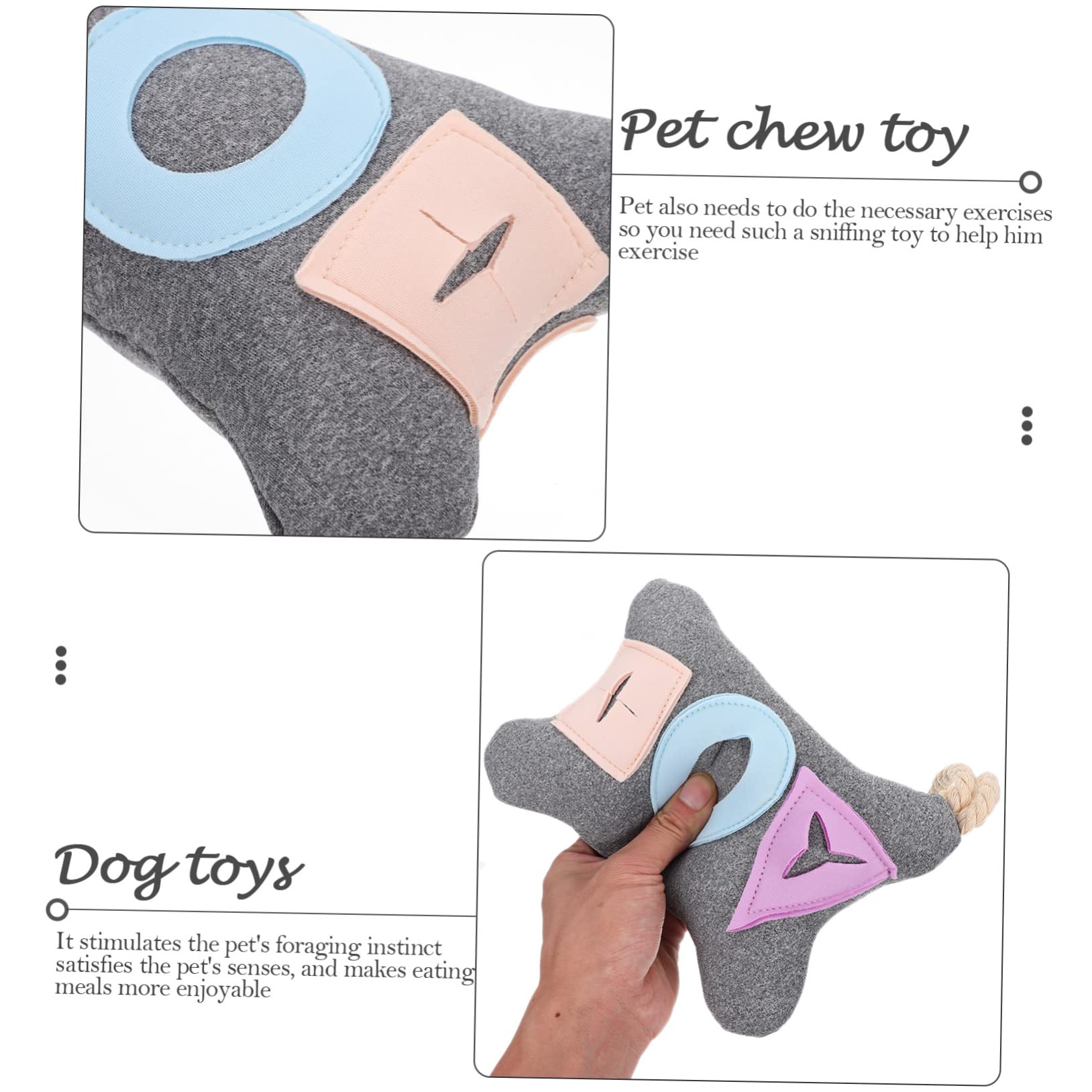 Mipcase 5piezas Juguete para Perros Interactivo Estímulo Cerebral Bola De Comida Oculta para Perros Medianos y Juguete Chirriante y Masticable para Entrenamiento y Reducción del Estrés