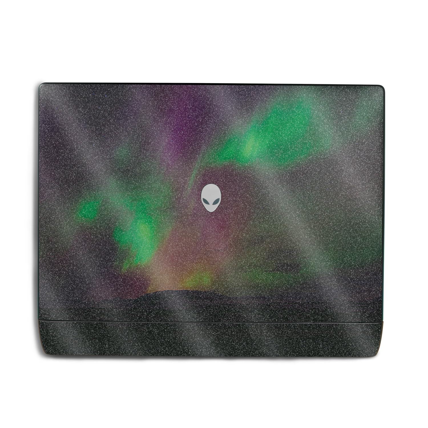 Glossy Glitter Laptop Skin Compatible with Alienware 18 Area-51 (2025) - Aurora Borealis - Premium 3M Vinyl Protective Wrap Decal Cover - Easy to Apply | Crafted in The USA by MightySkins