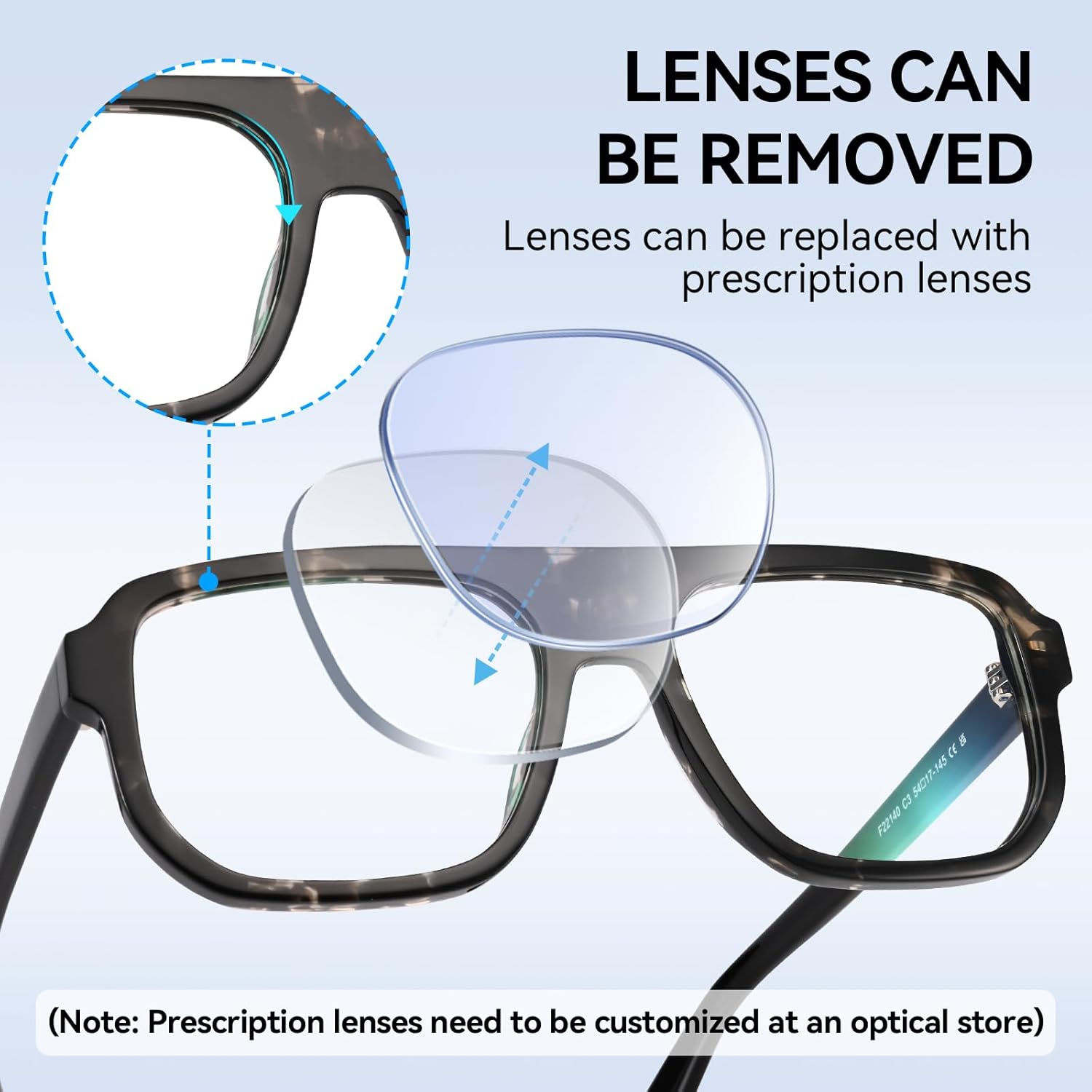 Dollger Retro Square Anti-Blue Light Glasses for Men and Women - Block Harmful Blue Light