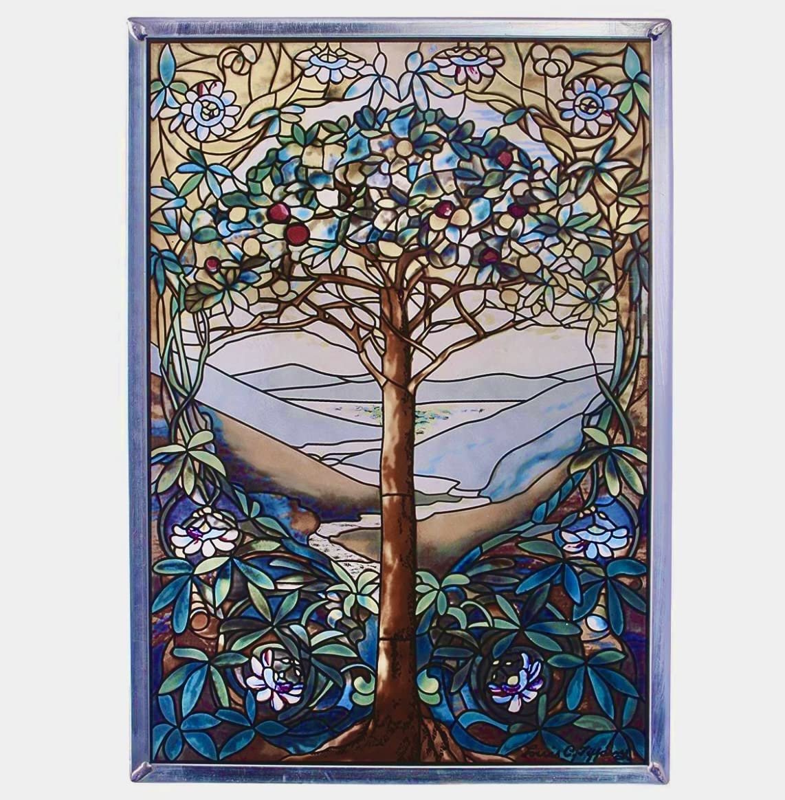 ステンドグラス　生命の木 Amazon.co.jp: 生命の木/生命の樹 ステンドグラス アートガラス