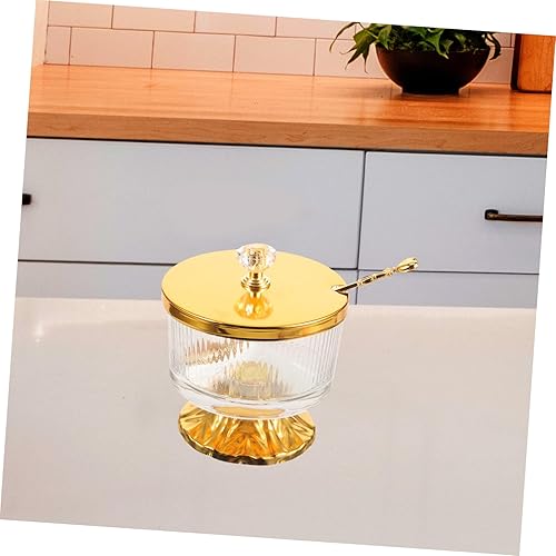 Miniatura 8 de DOITOOL café en polvo azucarero tarro de almacenamiento soporte de café para café molido café rayas verticales pimienta negra recipiente de vidrio