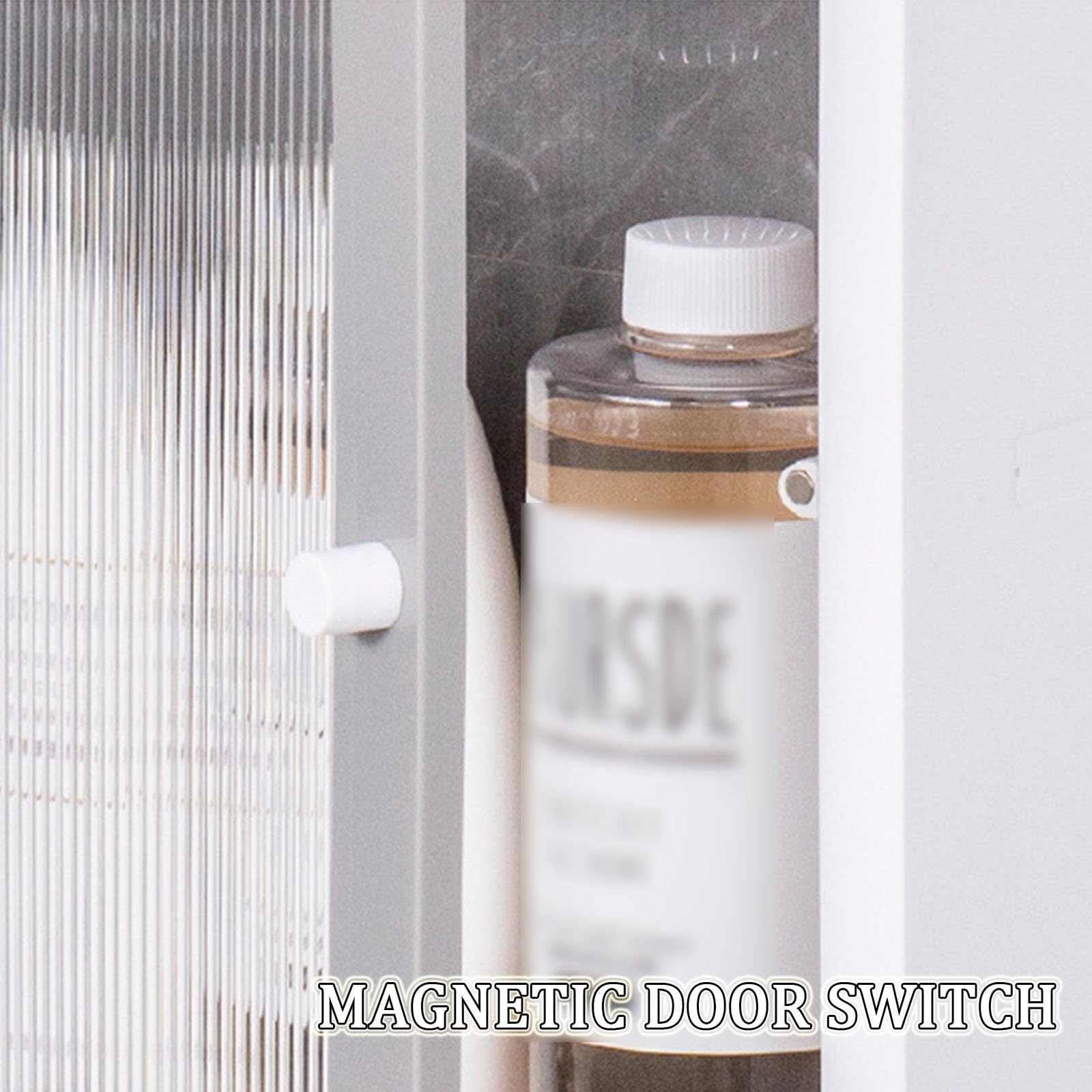 Estante cuadrado de plástico para baño, organizador de especias de cocina, estante de almacenamiento de cosméticos, armario montado en la pared sin taladrar para facilitar la limpieza del hogar.