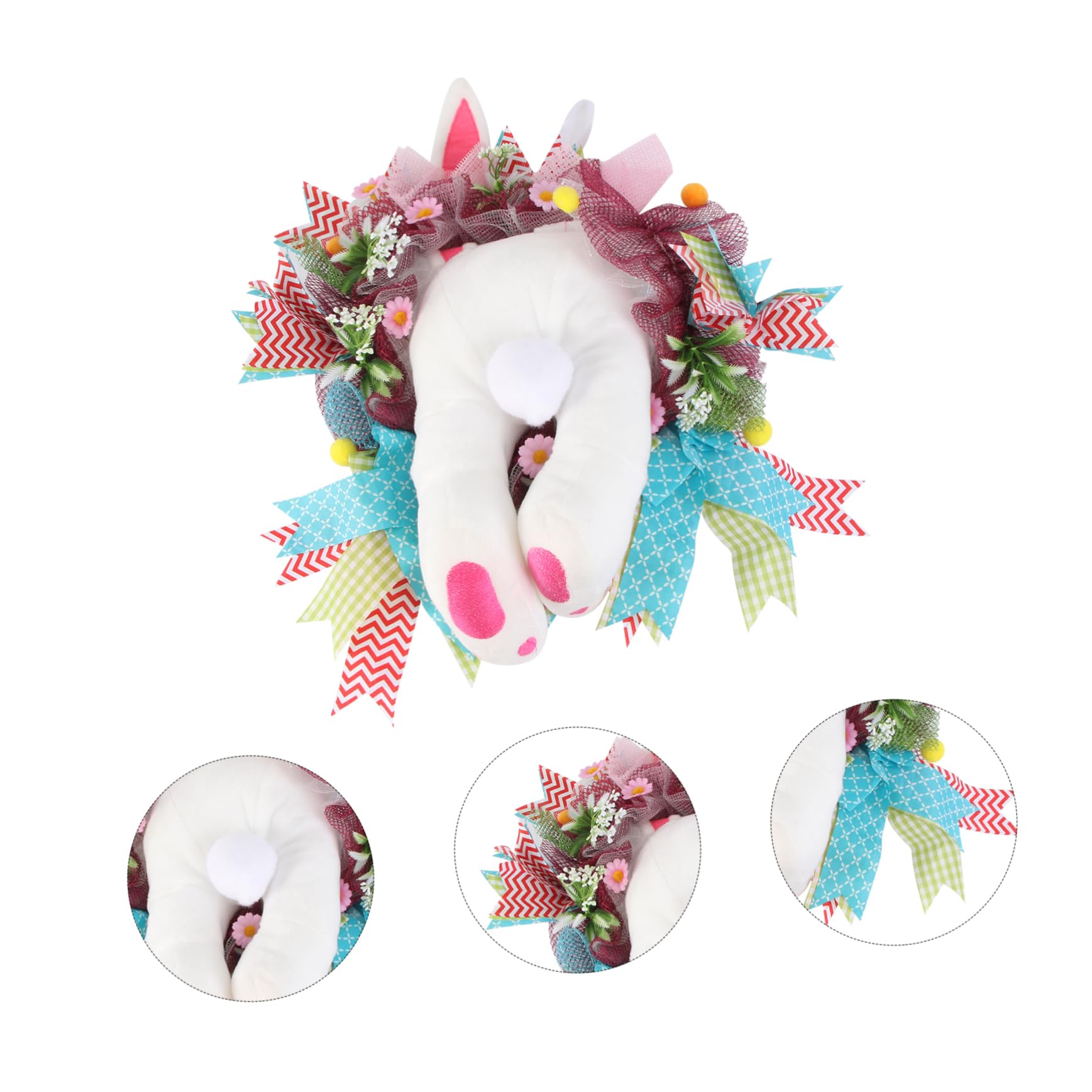 ABOOFAN 2 Pz ghirlanda pasquale gnomi da giardino divertenti della porta del coniglietto di pasqua ghirlande coniglio pasquale easter bunny ghirlanda di coda di coniglio Peluche
