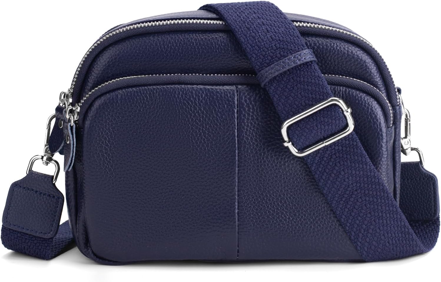 befen Genuine Leather Shoulder Bag Navy Crossbody Bag Middle Camera Bag Cross Body Phone Purse Leather handbags for women UK with Card Slots