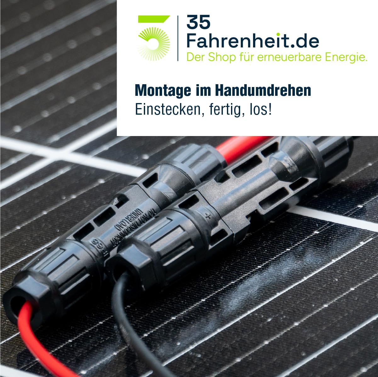 35Fahrenheit H1Z2Z2-K - Cable solar (6 mm², 50 m, cable fotovoltaico resistente a los rayos UV, resistente a los rayos UV y a la intemperie, para sistemas solares fotovoltaicos fotovoltaicos)