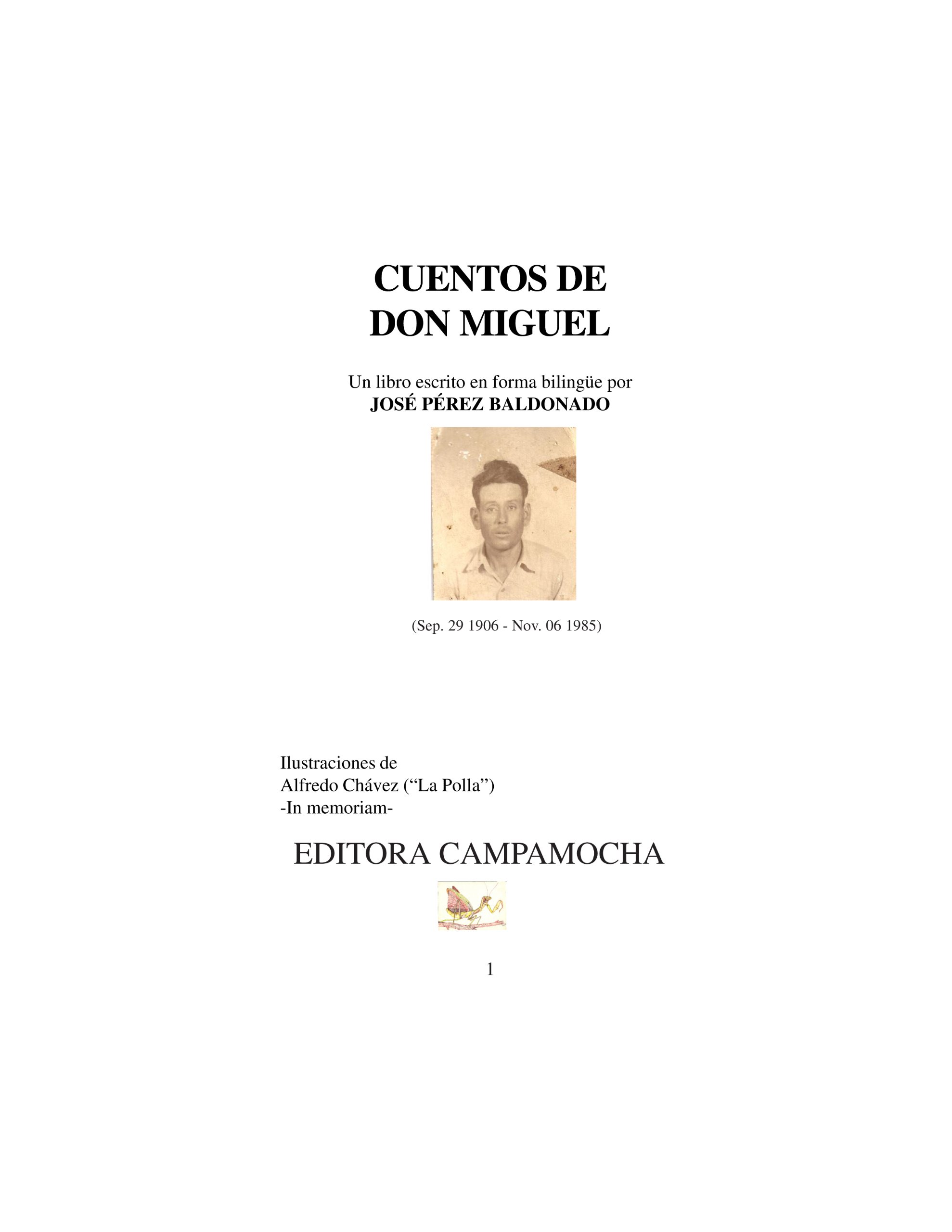Cuentos De Don Miguel (Spanish Edition)