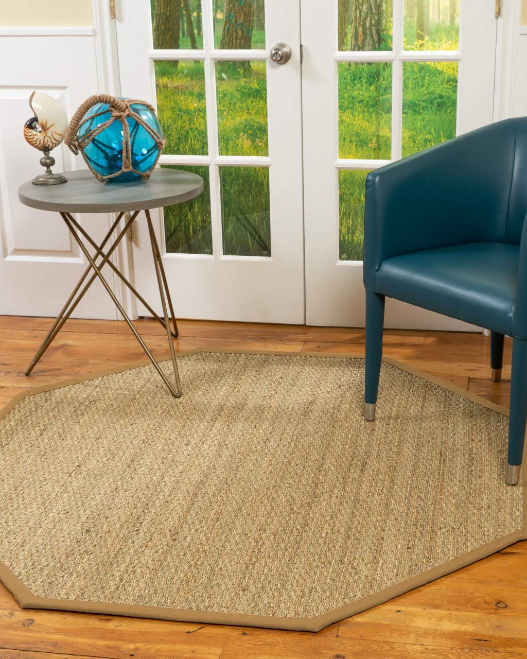 Buy NaturalAreaRugs 100, Natural Fiber Handmade Half Panama, Seagrass