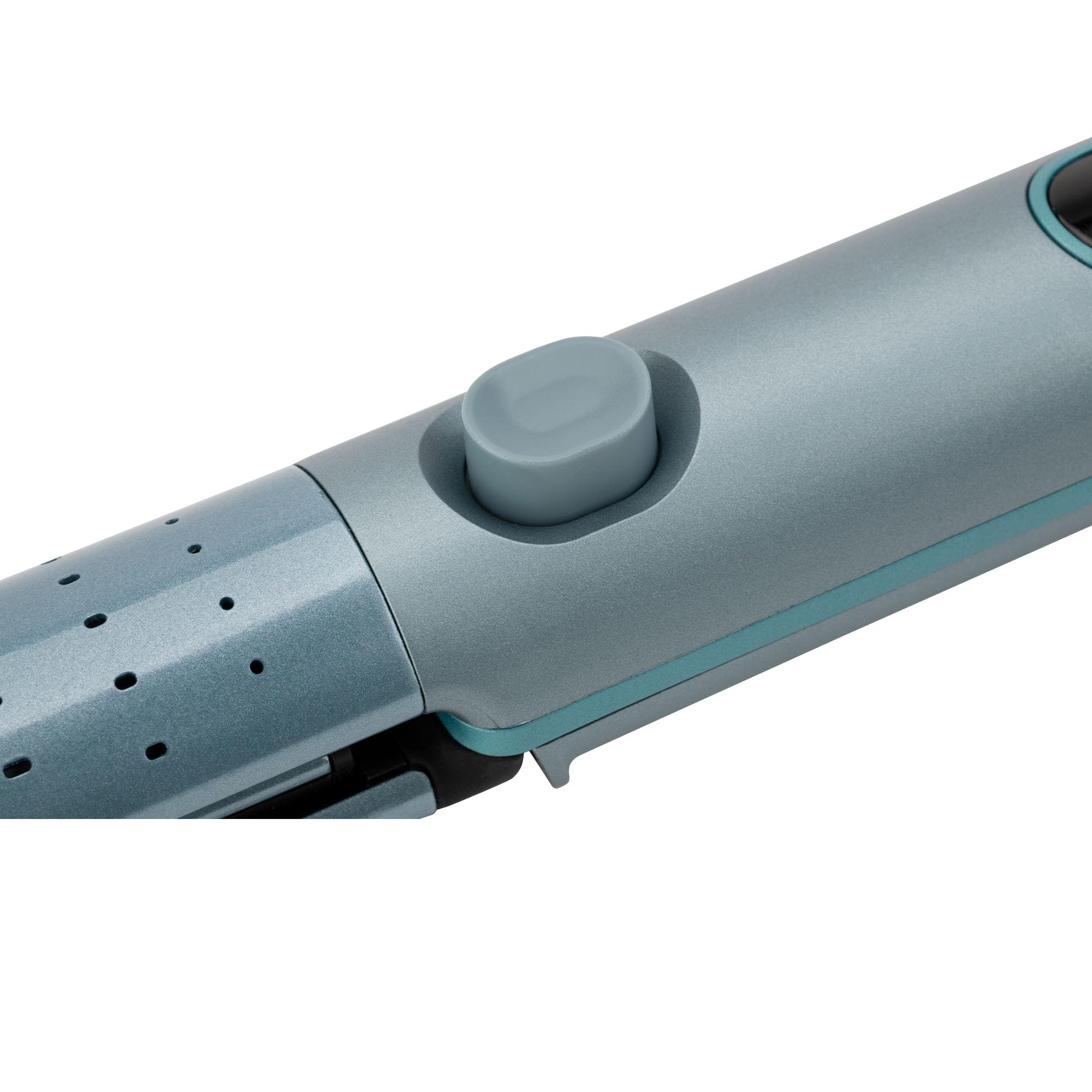 JATA JBPP1588 - Plancha de Pelo y Rizador con Aire, Tecnología Cool Air, Placas Cerámicas Flotantes, 4 Temperaturas 140-200ºC, Alisador y Rizador Profesional