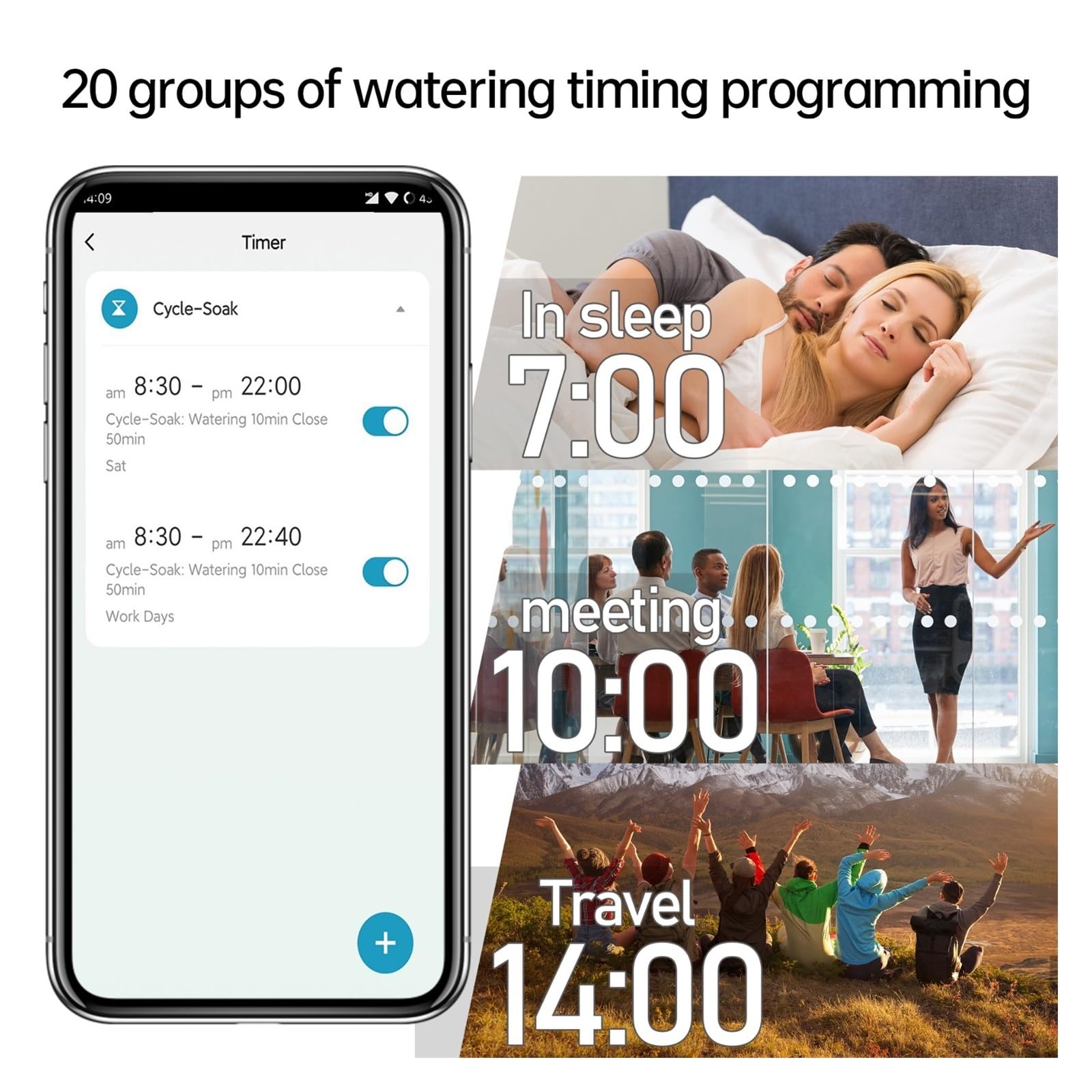 Temporizzatore dell'irrigatore Intelligente Timer Di Irrigazione IP55 Bluetooth WIFI Giardino Sistema Di Irrigazione Automatico Irrigatore A Goccia Valvola Di Controllo Smart Life Tuya Temporizzatore