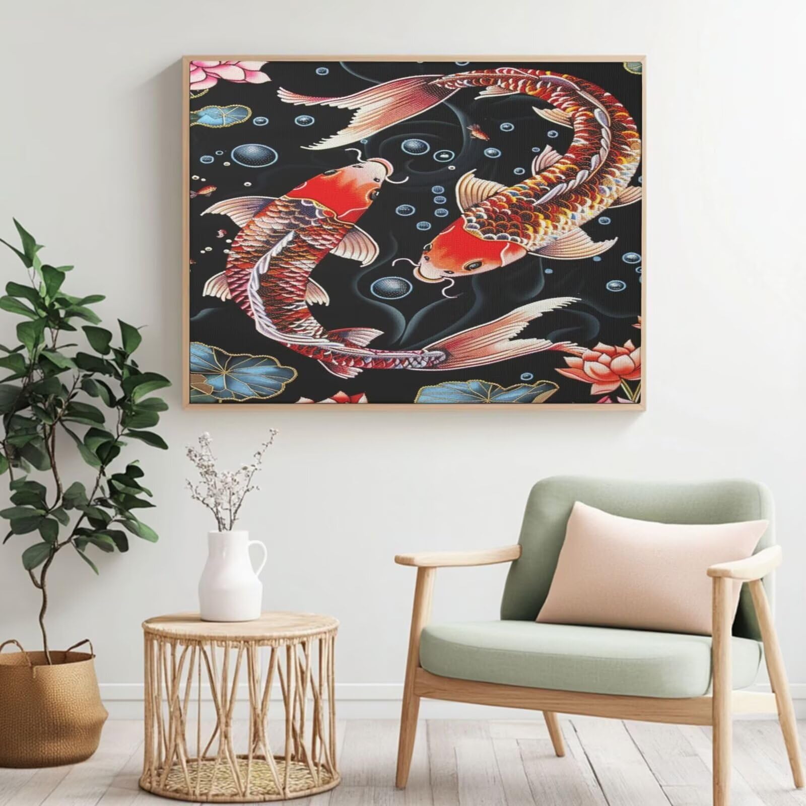 Kit per pittura con numeri per adulti, cavallo, pittura a olio per principianti, pittura a olio con 6 pennelli, 90 x 65 cm, senza