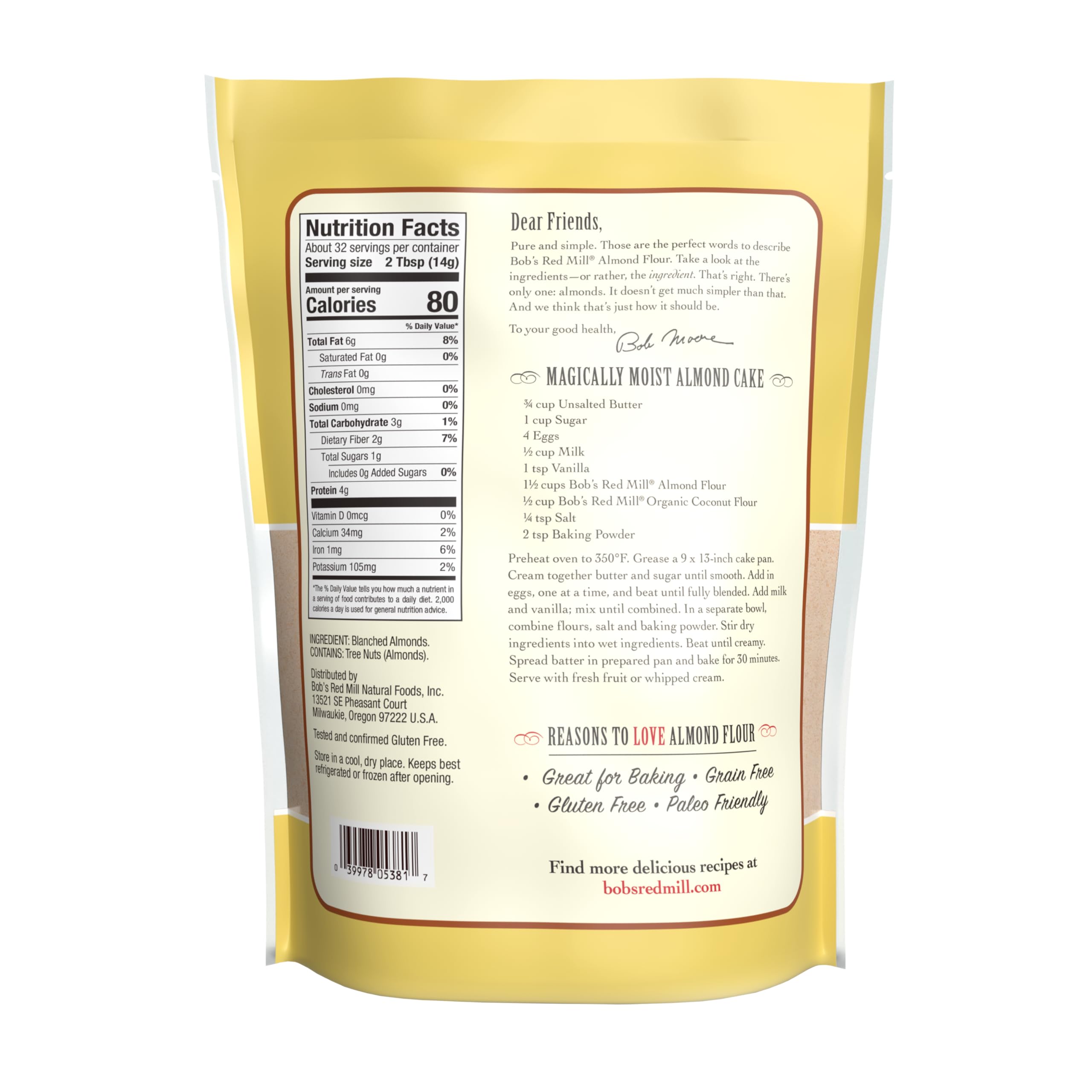 Bob's Red Mill Super-Fine Almond Flour 16 oz