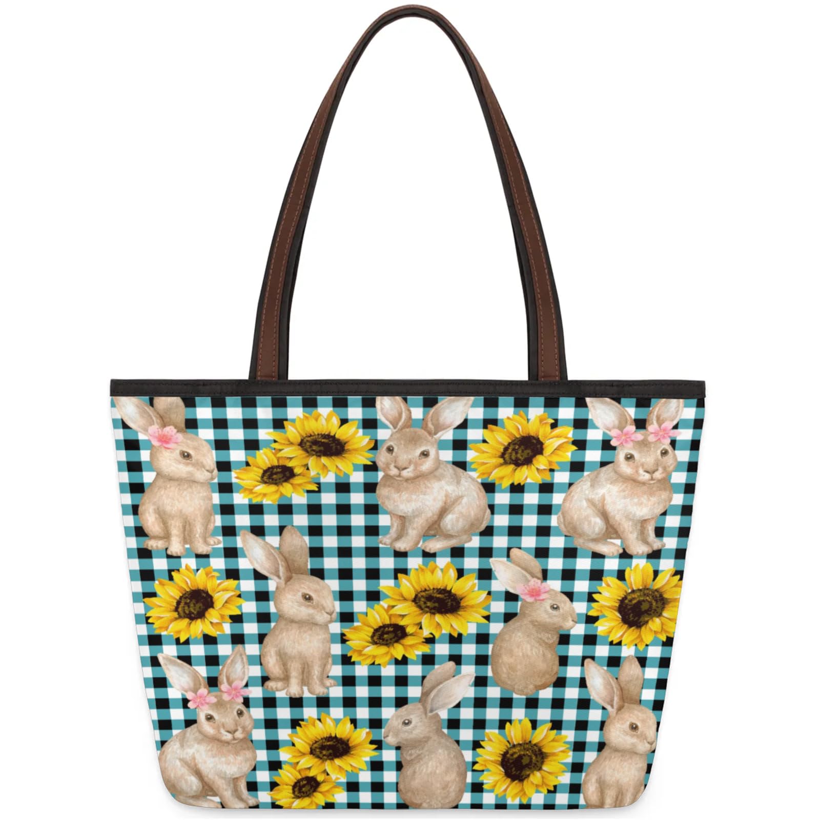 Mesh Cute Sunflower Tote Bag Multi Pocket Zippered Beach Bag Lightweight Waterproof Handbag for Women Men Work Gym Travel Swimming Yoga Grocery Shopping M