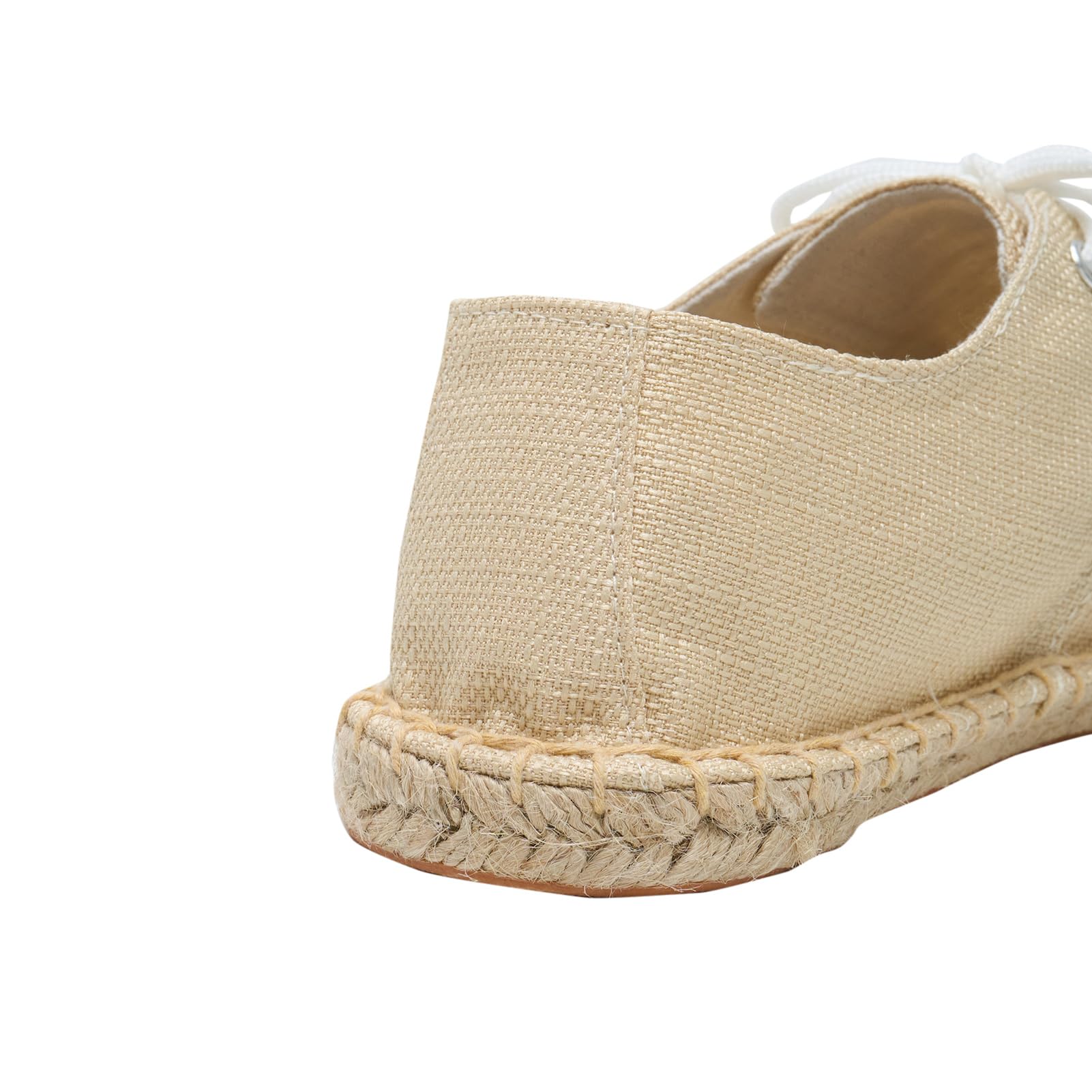 Alexis Leroy Espadrilles pour Hommes Plate en Toile à Lacets