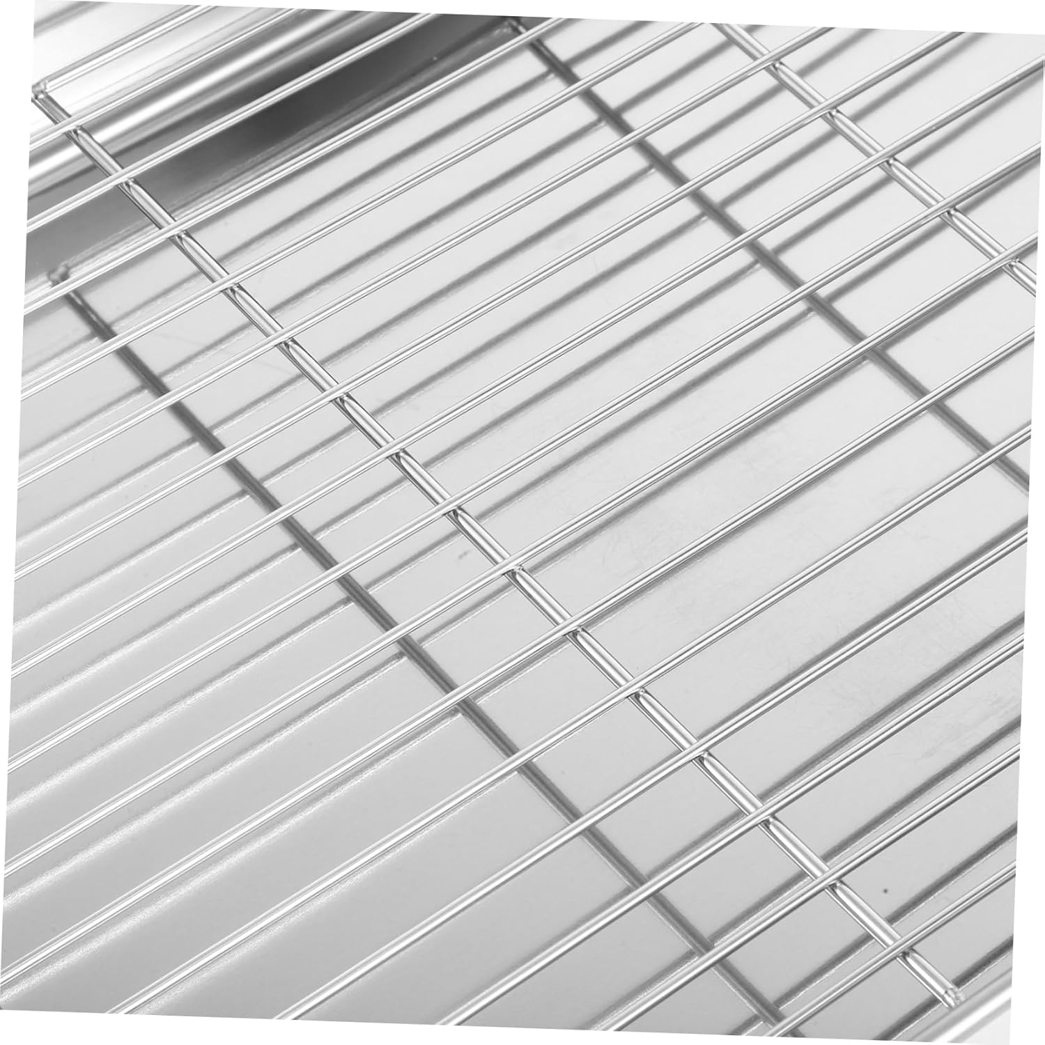 Stainless Steel Roasting Pan Rack Rectangular Baking Tray for Roasting Baking and Cooking Design for Oven Use and Outdoor Bbq