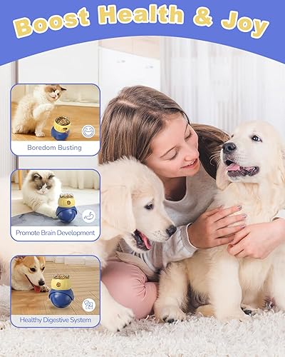 Miniatura 5 de Alimentador de rompecabezas para gatos, juguete interactivo para gatos y perros, dispensador de golosinas para gatos de interior, perros pequeños,