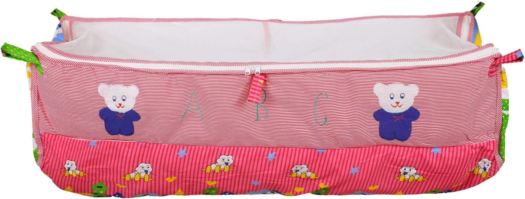 Dazzlia Dazzle Born Baby khoya Cradle Cloth Baby zoli with Mosquito net (whitepink)