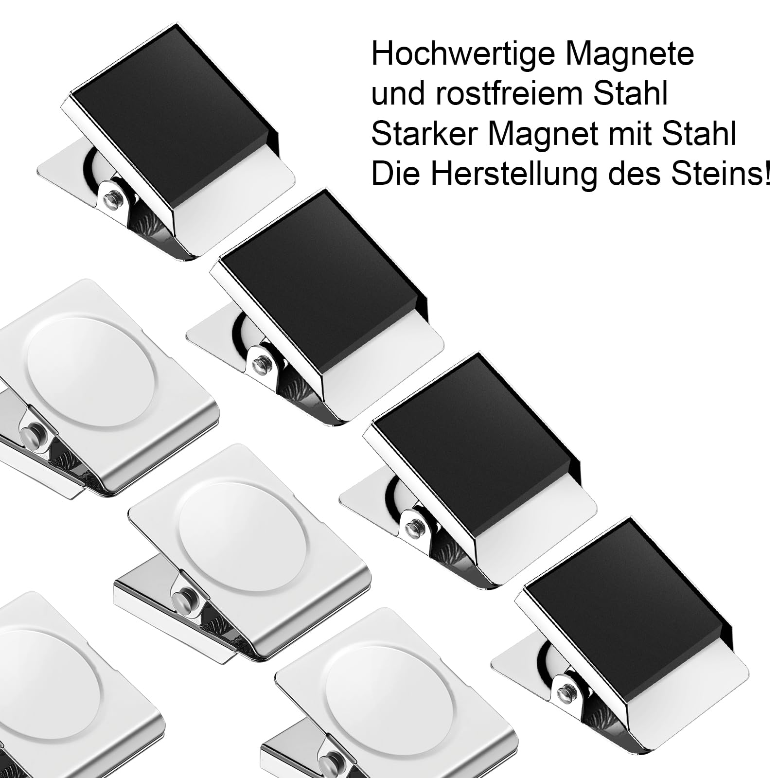 5 Magnetklammern Für Kühlschrank & Pinnwand – Hält Notizen, Einkaufszettel Oder Fotos Fest
