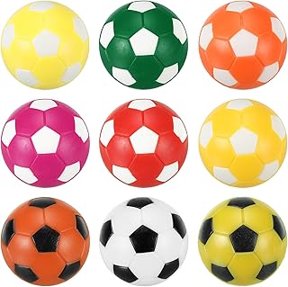 PATIKIL Pelotas de Futbolín de 36 mm, 9 Unidades, Repuesto para Futbolín en Casa, Multi-Colores