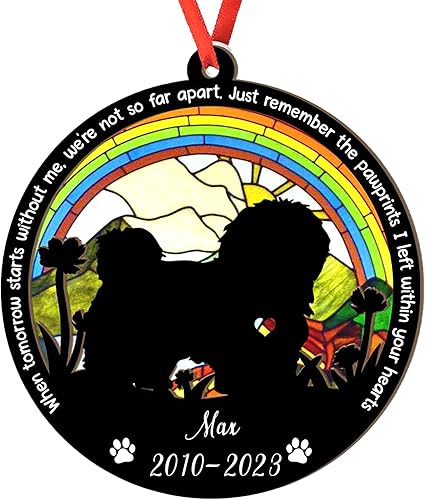 Miniatura 55 de Adorno de atrapasoles de setter irlandés personalizado, adorno de Navidad de Setter irlandés, regalo para perro amante, setter irlandés