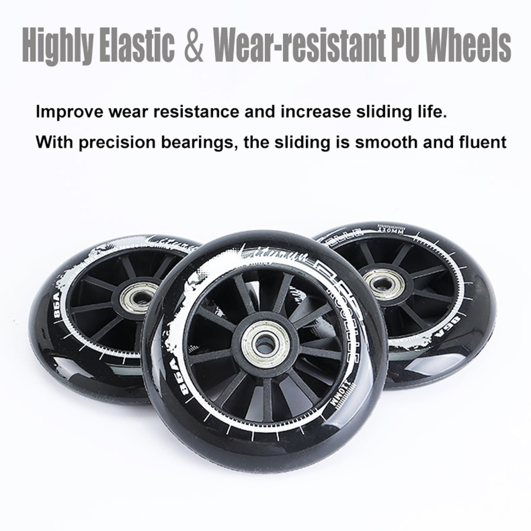 Patines En Línea Adulto, Patines De Velocidad para Hombre Y Mujer, Patines De Carreras - 3 Ruedas De 110 Mm, Patines Profesionales para Interior Y Exterior, Unisex