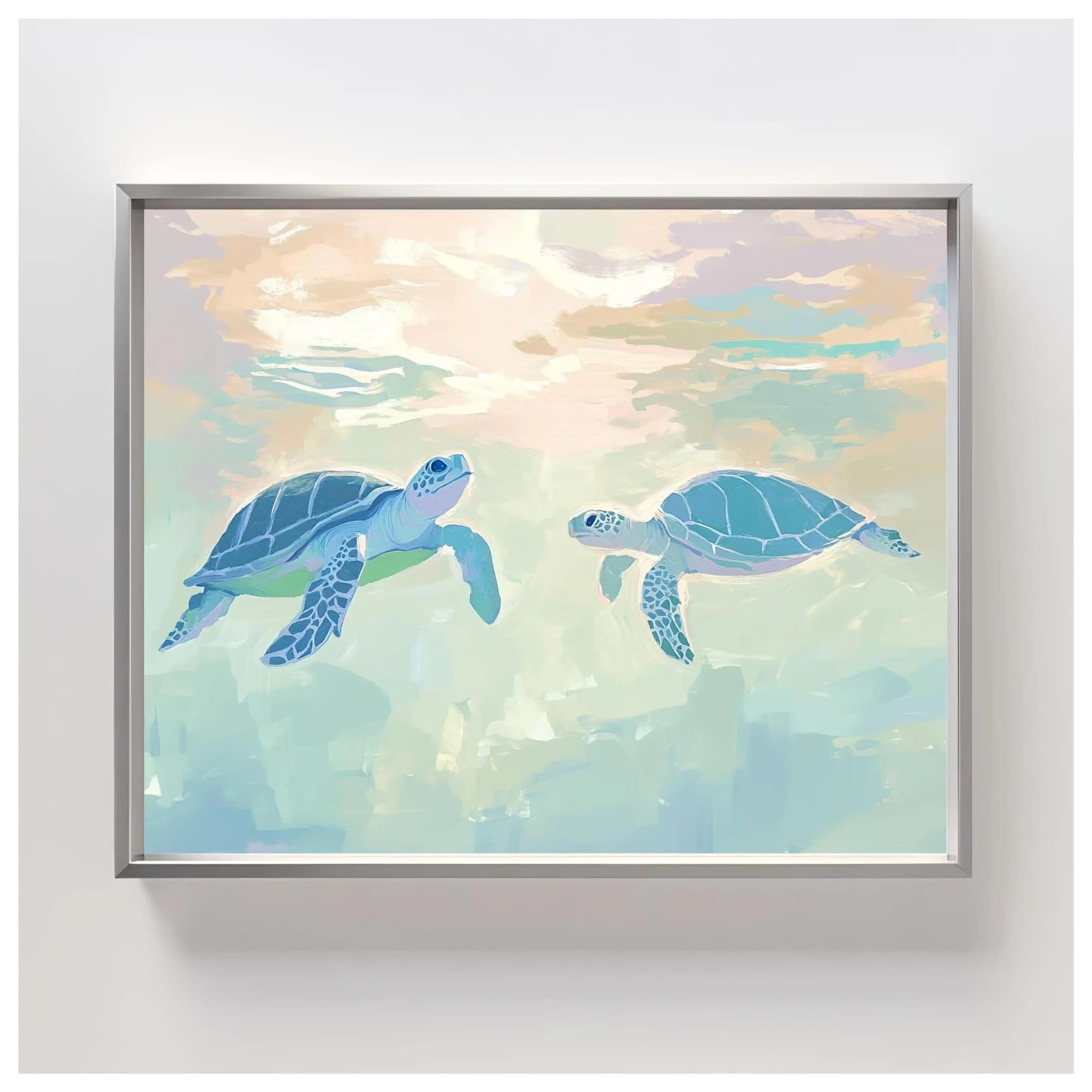 Wall Art Canvas Prints Colorful Pastel Fantasy Animal Poster Minimalist Unicorn Butterfly Swan Dog Canvas Painting Wall Art For Nursery Room Home Decor(P,30x40cm)