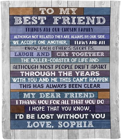 Amazon To My Bestfriend パーソナライズ ネーム ブランケット ギフト 親友 ソウルシスター 友人に 誕生日 友情の日 感謝祭 カスタムブランケット 親友へのギフト 柔らかく暖かく快適なブランケット アメリカで印刷 ひざ掛け ハーフケット オンライン通販 Amazon To My Bestfriend パーソナライズ ネーム ブランケット ギフト 親友 ソウルシスター 友人に 誕生日 友情の日 感謝祭 カスタムブランケット 親友へのギフト 柔らかく暖かく快適なブランケット アメリカで印刷 ひざ掛け ハーフケット オンライン通販