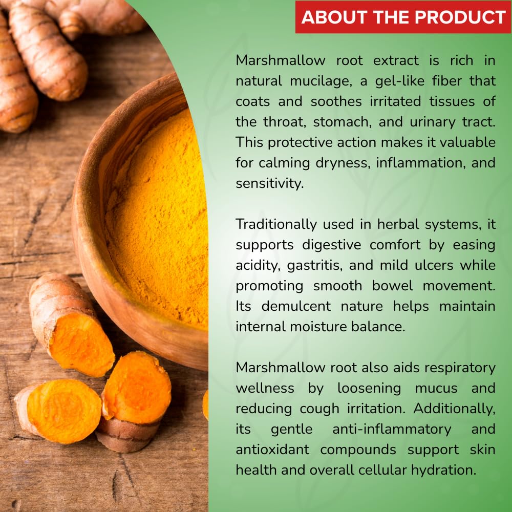 MARSHMALLOW ROOT EXTRACT CAPSULES - 60 CAPSULES (GET 1 BOTTLE MARSHMALLOW ROOT EXTRACT 50ML DROPS FREE) — Amazon image 4