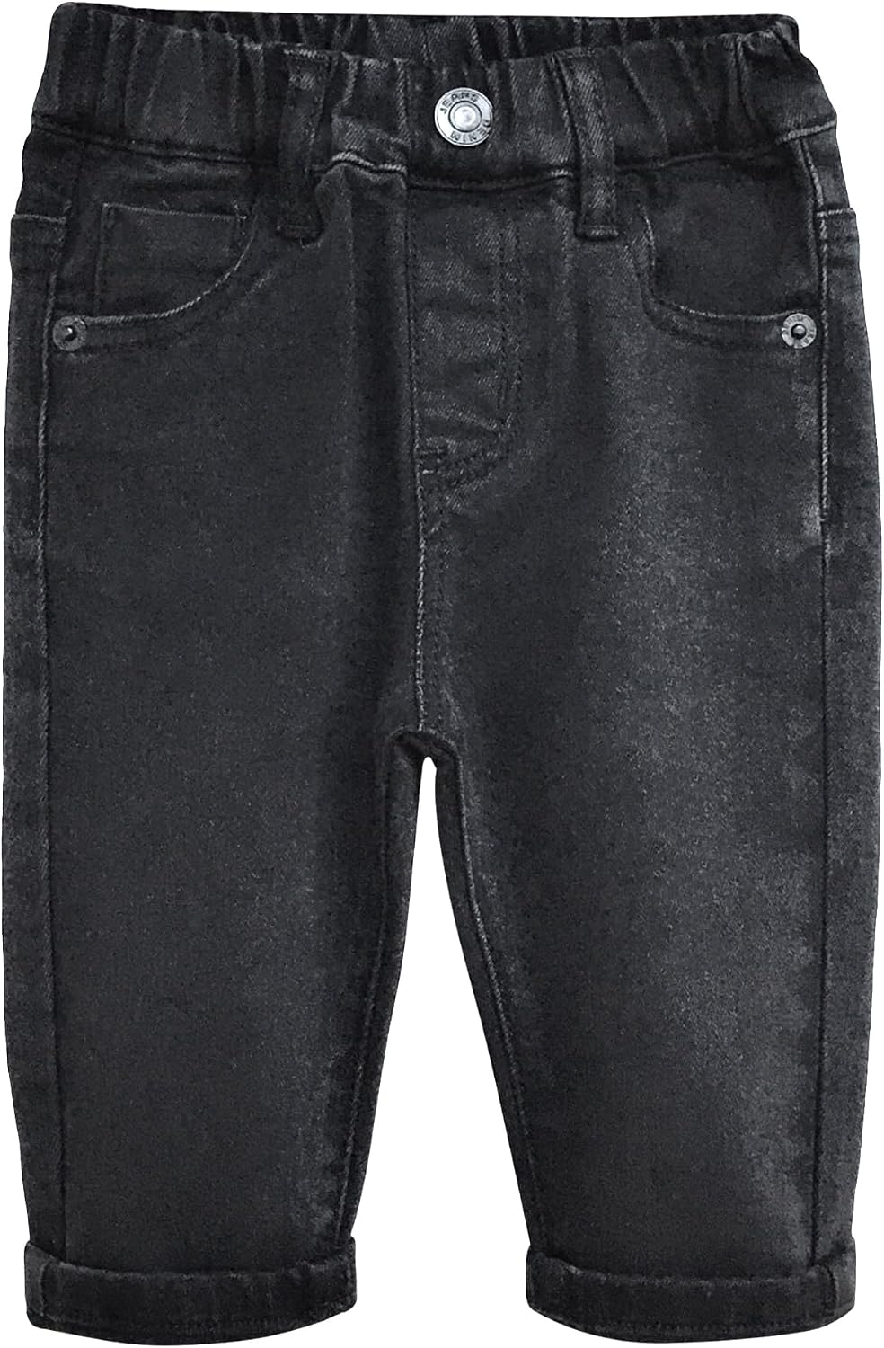 KIDSCOOL SPACE Infant Jeans,Baby Toddler Elastic Waist with D-Ring Stretch Denim Pants