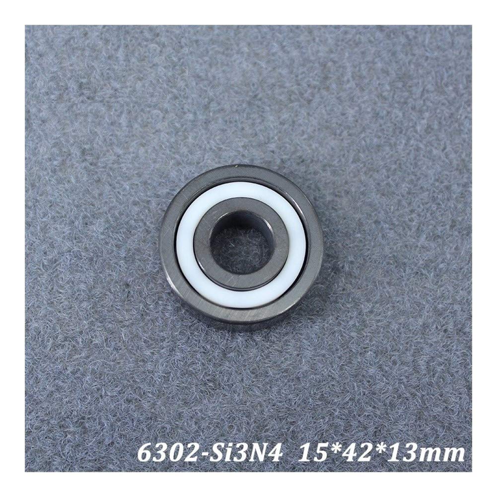6302 6302CE Cojinete de cerámica Completo 15 * 42 * 13 mm Si3N4 Material Todos los rodamientos de Bolas de cerámica de nitruro de silicio
