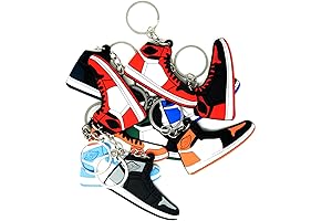 Retro Rubber Sneaker Shoe Key chains for Birthday Mystery Bag