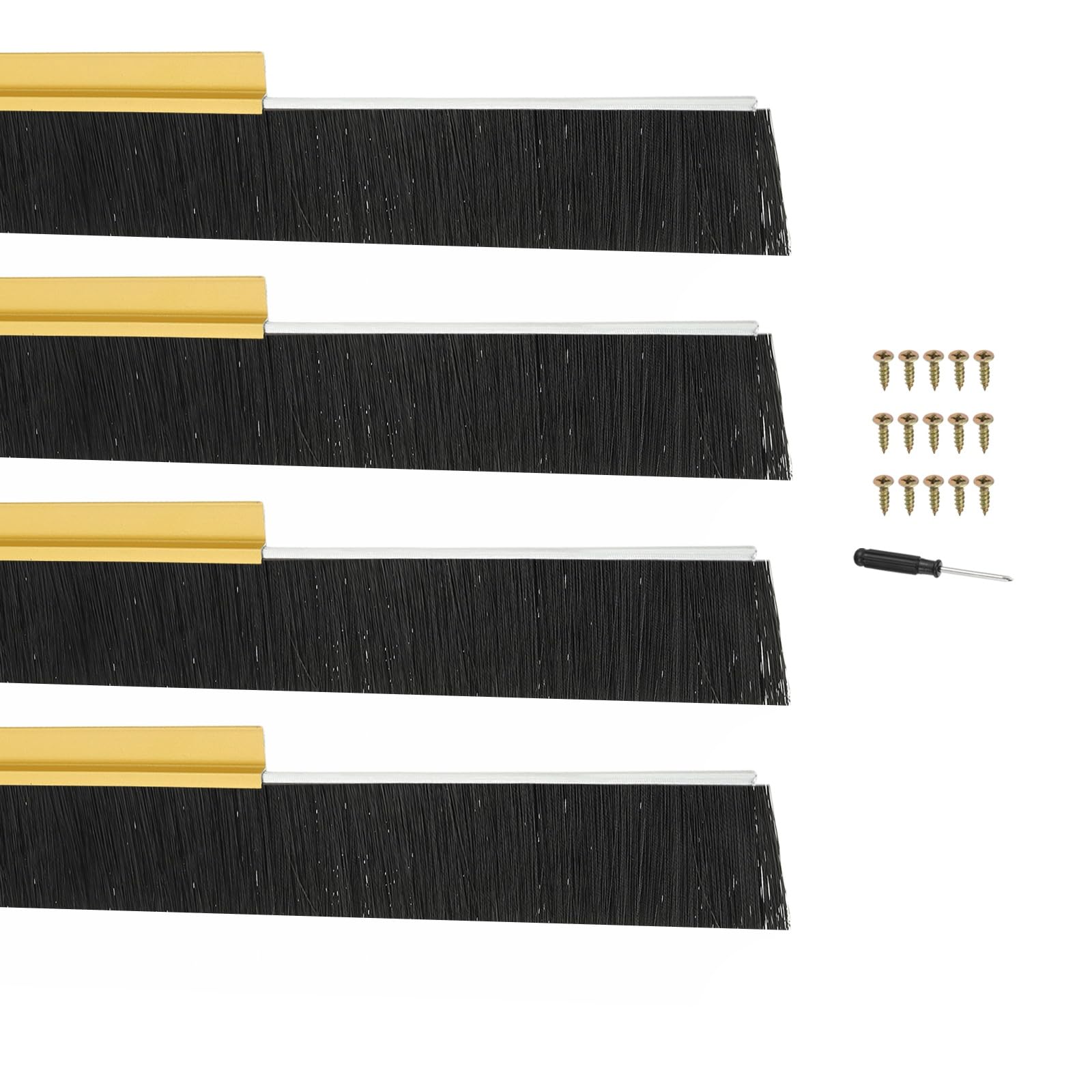 PATIKIL Door Brush Sweeps 2.36" Bristles x 39.37" Long