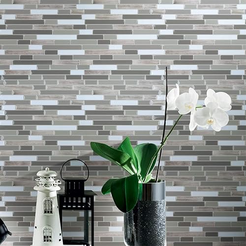 Miniatura 2 de Set de 6 vinilos autoadhesivos Art3d protectores contra salpicaduras para pared de cocina Multicolor