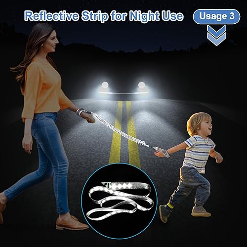 Miniatura 6 de Accmor - Arnés para niños pequeños, correa plegable para niños, correa plegable para caminar, correa auxiliar con correa para padres y niños, para