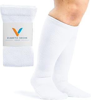 Viasox Compression Socks Women & Men, Graduated Compression, 12-15mmHg - Best for Peripheral Neuropathy & Geriatrics