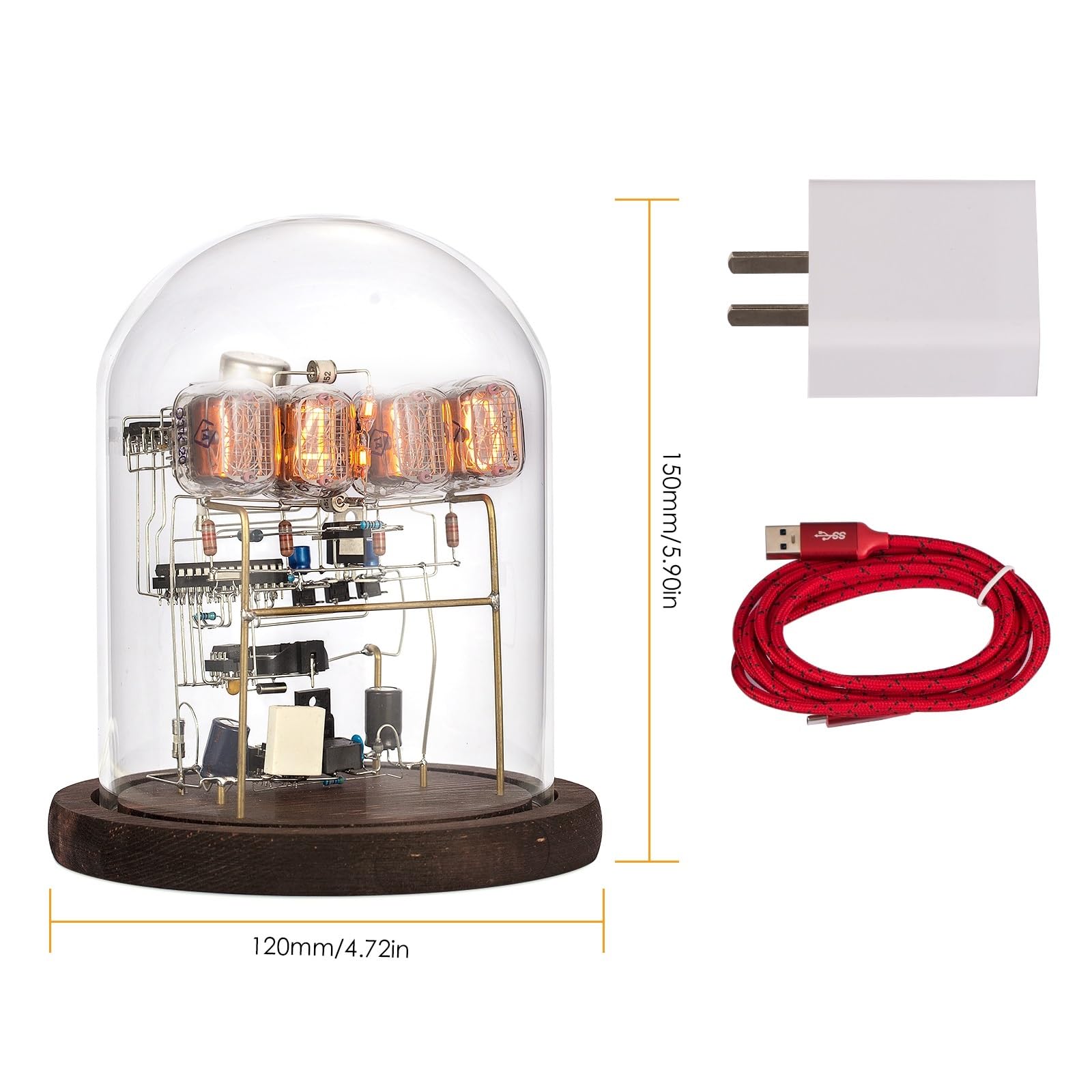 Amazon.co.jp: 時計 IN-12 ニキシー管時計キット DIY/組み立て済み