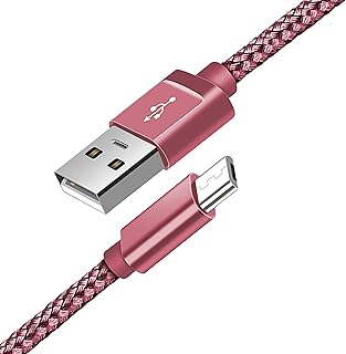 Micro USB Cable Braided USB A to Micro Charge Cable Android Charger Cable Data Sync Cord for Samsung Galaxy J7,S7,S6,Kindle Fire,Fire HD Tablets,PS4 Controller,Sony,HTC,LG,Moto,Huawei (2 Meters)