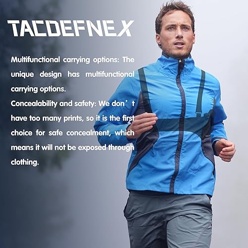 Miniatura 7 de TACDEFNEX Funda de hombro para pistola para transporte oculto, axila universal para hombres y mujeres, se adapta a Glock 19 26 42 43, S & W, Sig