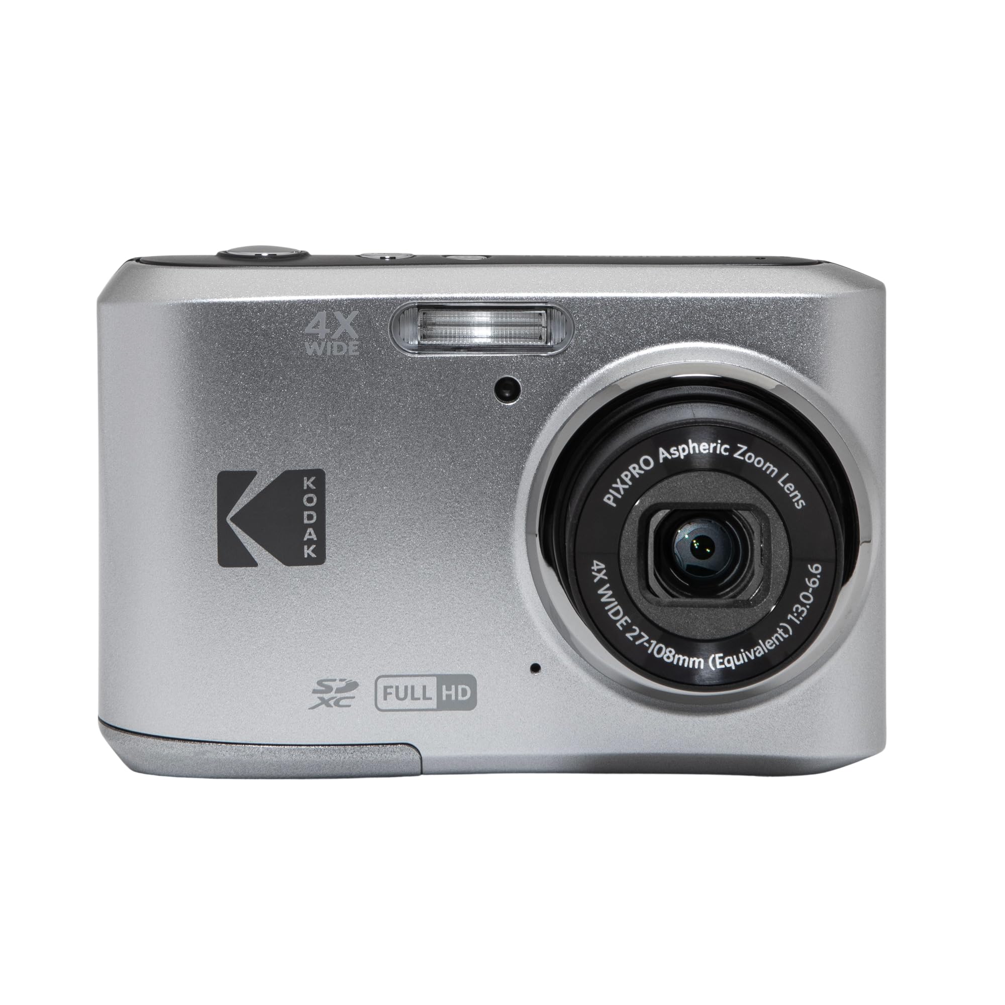 Kodak PIXPRO FZ45 - Cámara compacta con Zoom de 16 MP y 4X, Color Plateado
