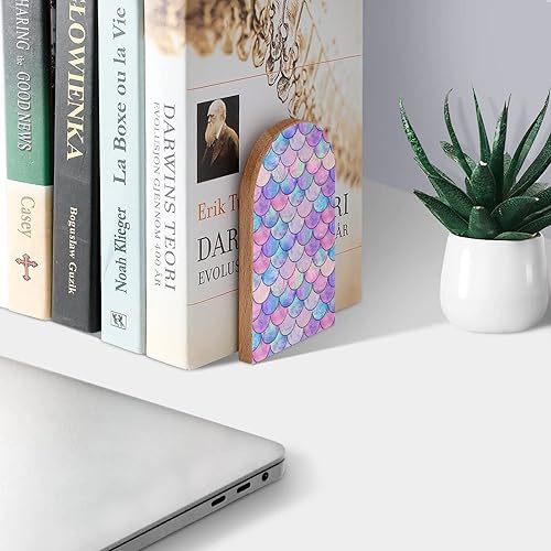 Miniatura 8 de Sujetalibros decorativos de madera para estantes, habitación de los niños, escritorio en casa, oficina, tapones de libros para revistas, libros,