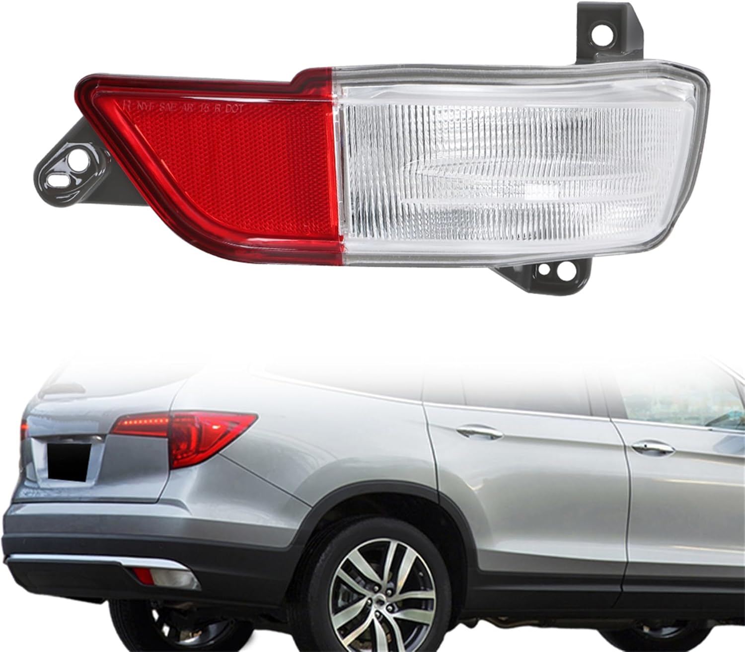 GXYWADY Back Up Lights Assembly Replacement for Pilot 2016-2018 Passenger Right Side Hand Reversing Lamp Replacement for 34500-TG7-A02 HO2883100